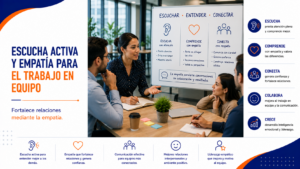 escucha activa y empatía para el trabajo en equipo