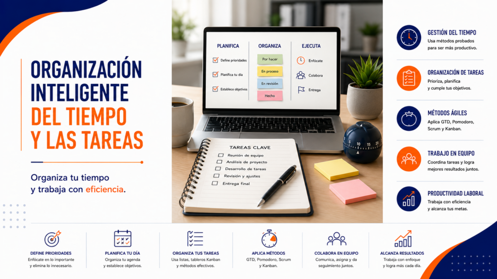 organización inteligente del tiempo y las tareas