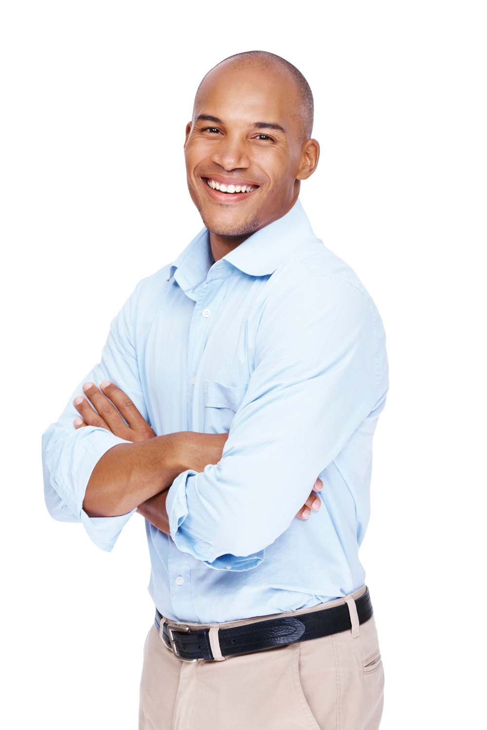 empleado sonriendo